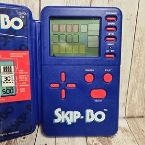 Vintage 1996 Skip-Bo Electronic Handheld Game Micro Games of America Tested/Work